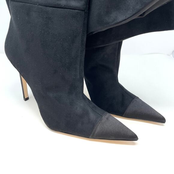 Good American The Weekend Slouchy Over The Knee Boots In Black Size 13 New - Picture 6 of 12